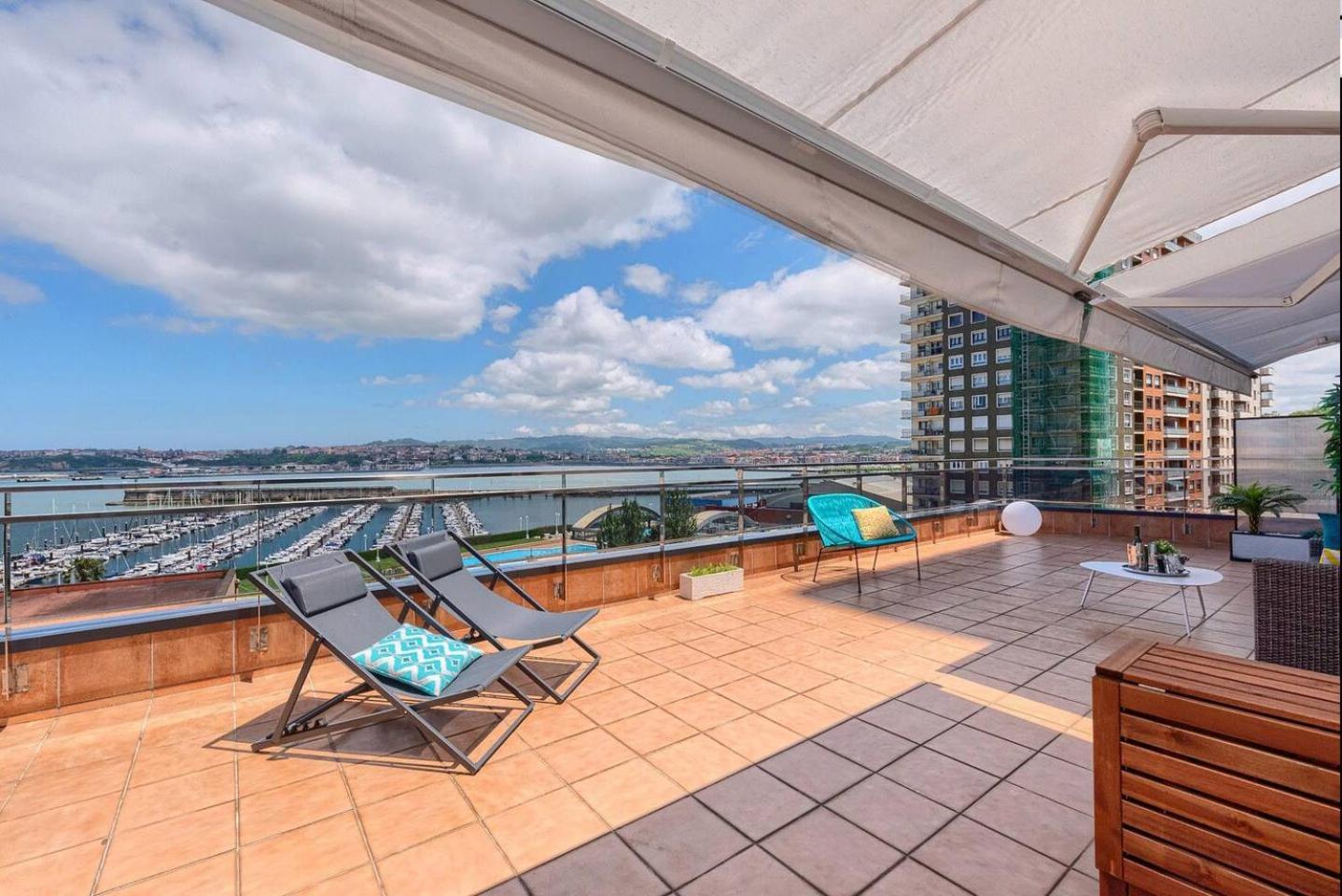 Apartamento Atico Lujo Costa Vasca Bilbao terraza mar yacuzzi Santurtzi Exterior foto